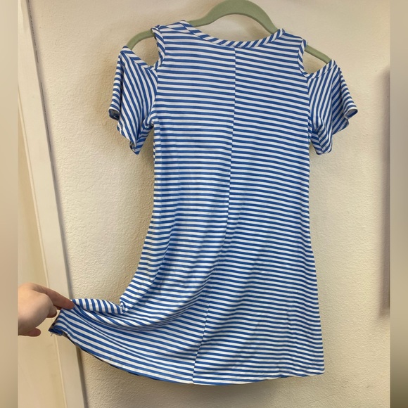 Girls Striped blue and white Btween dress - Picture 4 of 5
